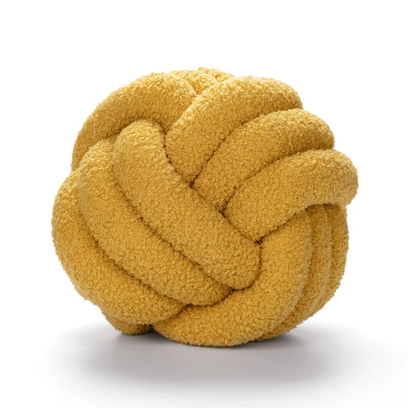 Hand-knotted Ball Cushion