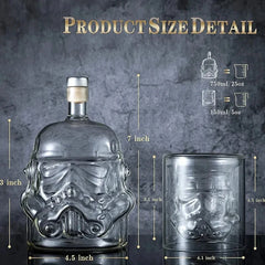 Storm Trooper Glass Decanter