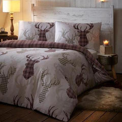 Tartan Reversible Stag Duvet