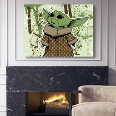 Trendy Yoda Canvas