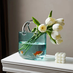 The Handbag Glass Vase