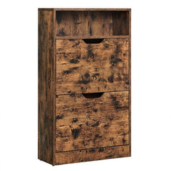 Rustic Double Shoe Cabinet & Drawer