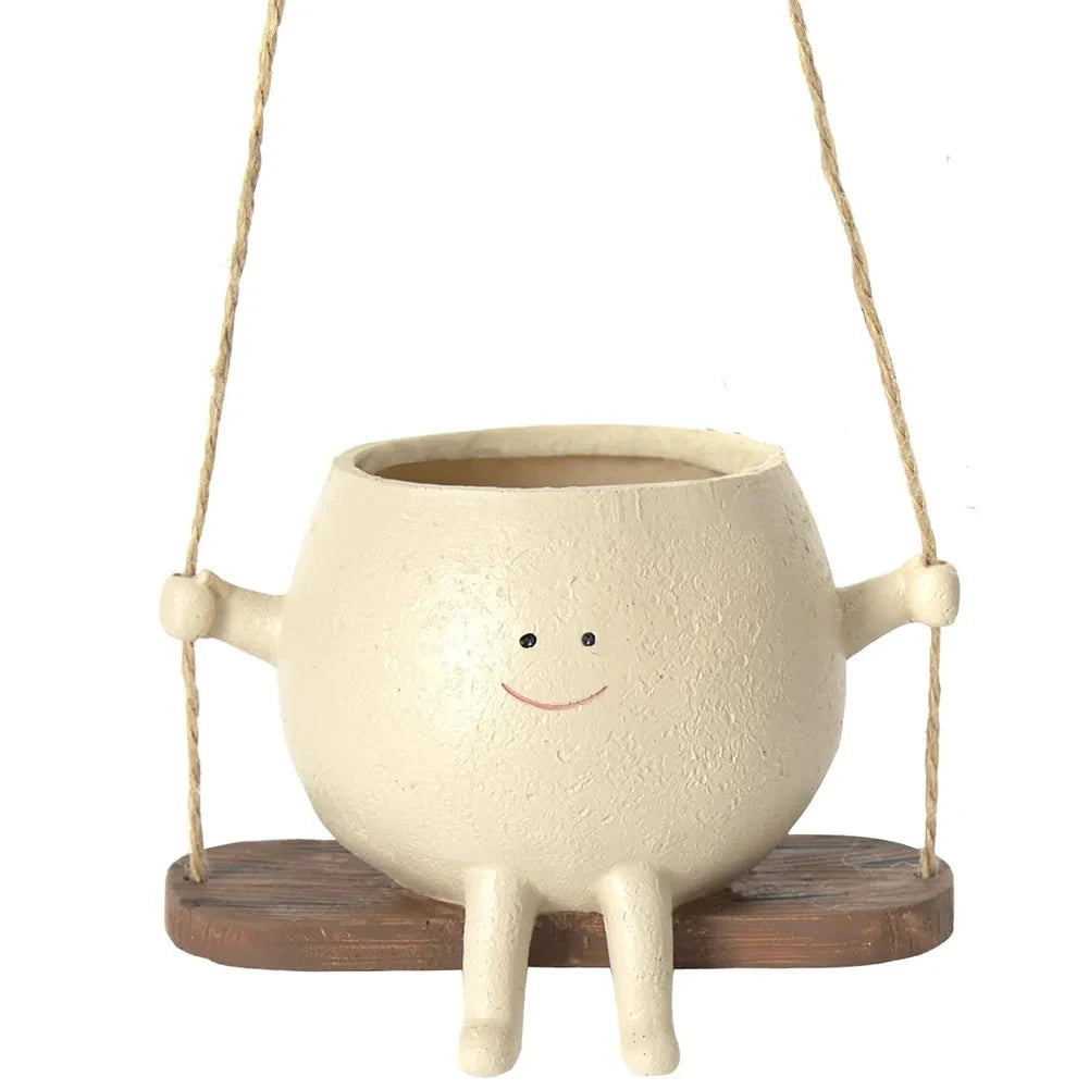 Happy Swinging Pot Planter