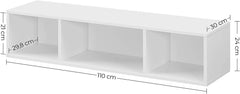 Floating White TV Stand