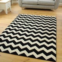 Black & White Chevron Rug