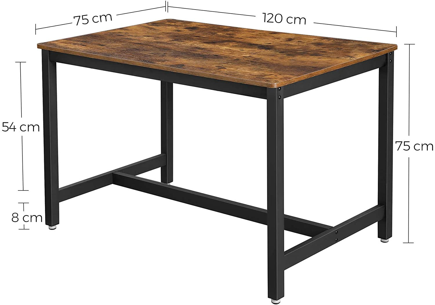 Rustic Industrial Dining Table