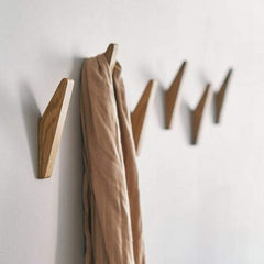 Scandi Set of 6 Wooden Coat Hook