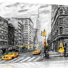 Mono New York Oil Effect Canvas