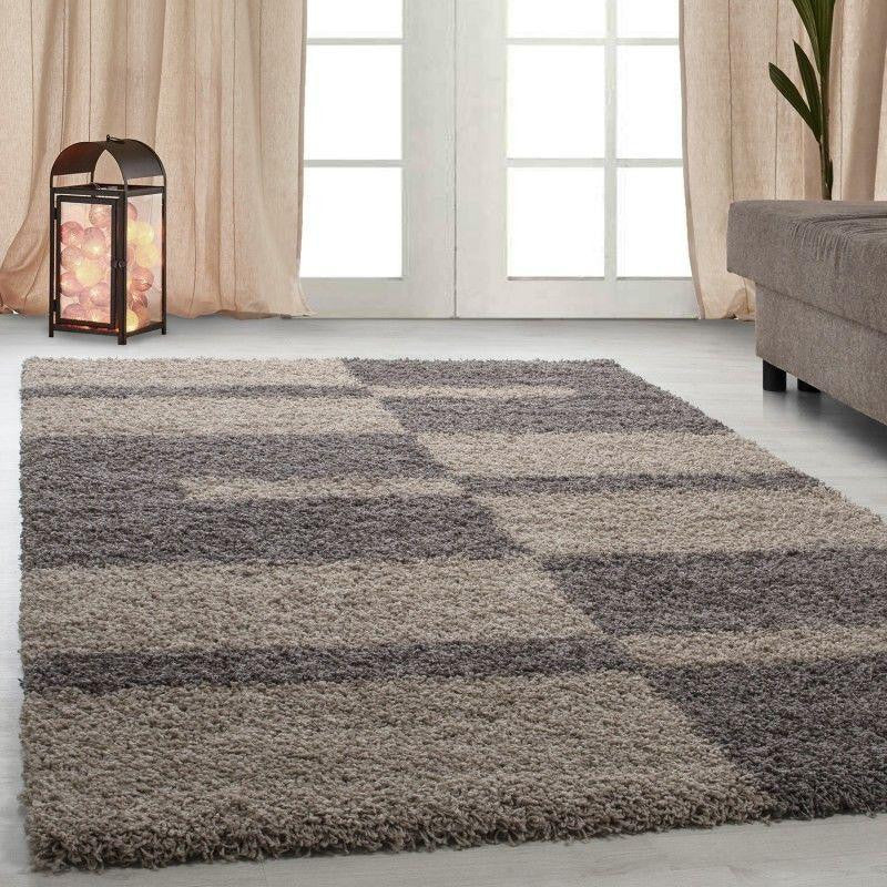 Geometric Patterned Shaggy Rug