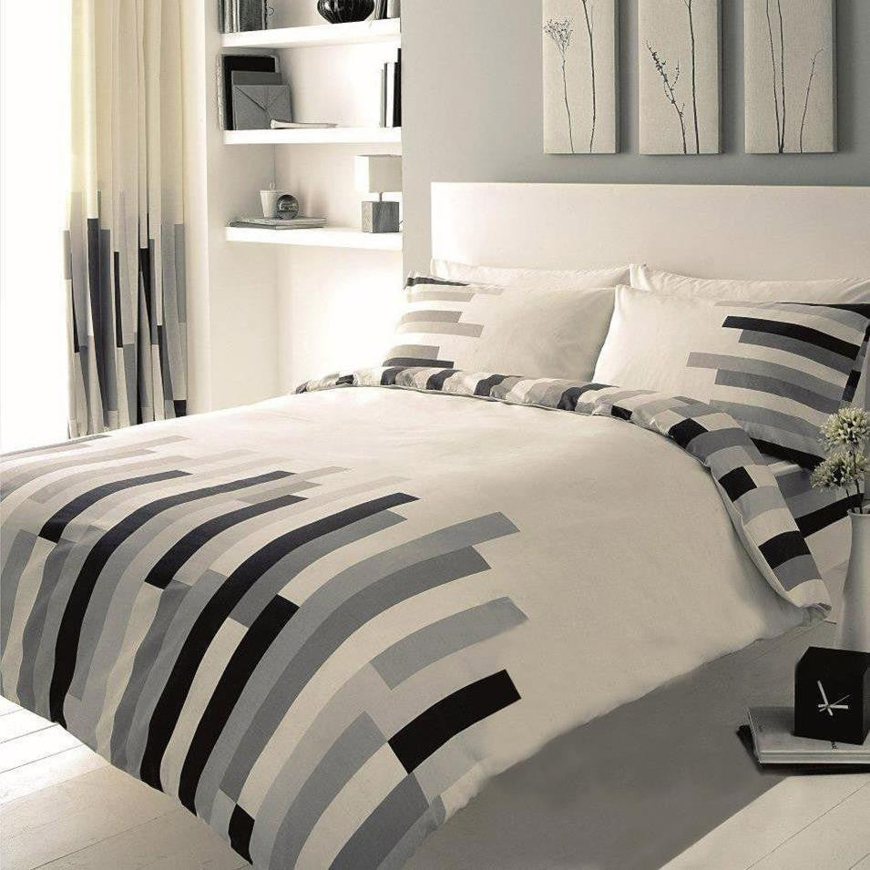 Block Striped Duvet Set