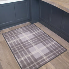 Grey Tartan Rug