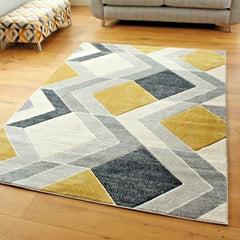 Geometric Waving Arrow Rug