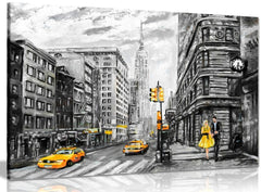 Mono New York Oil Effect Canvas