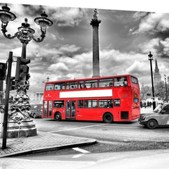 London Red Bus Canvas