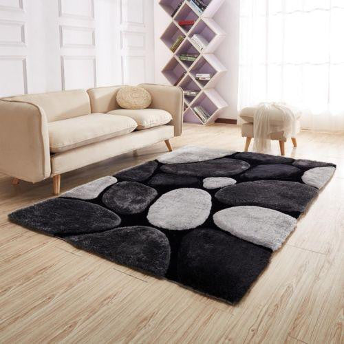 3D Multi-Coloured Pebbles Rug