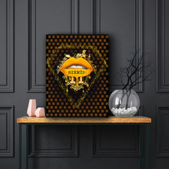 The Hermes Kiss Canvas