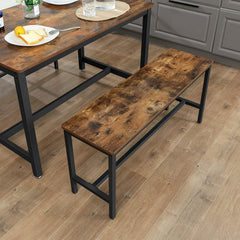 Set of 2 Rustic Table Benches