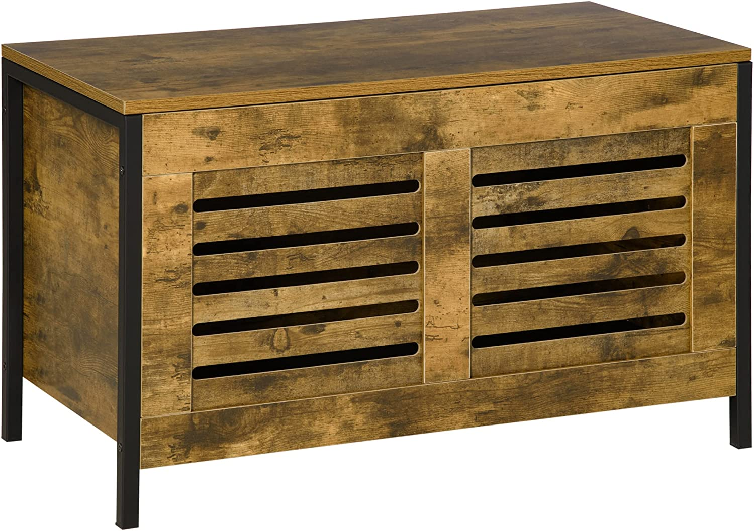 Industrial Rustic Storage Bench