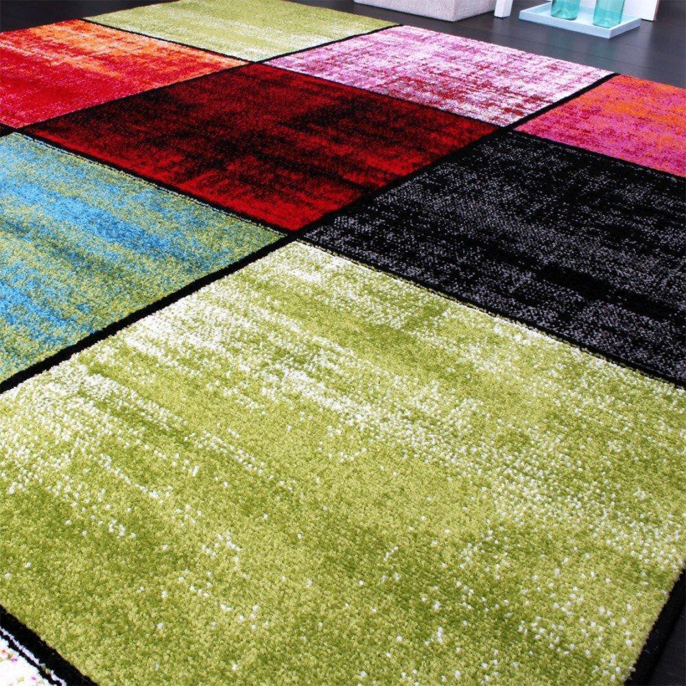 Multicoloured Square Designer Rug