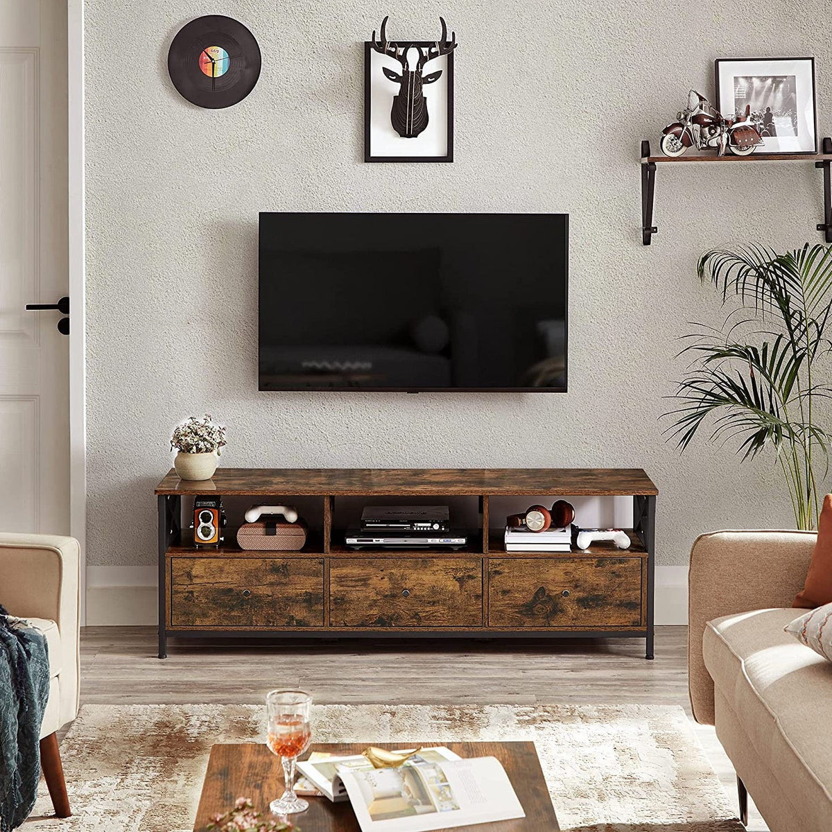 Rustic Cross TV Unit