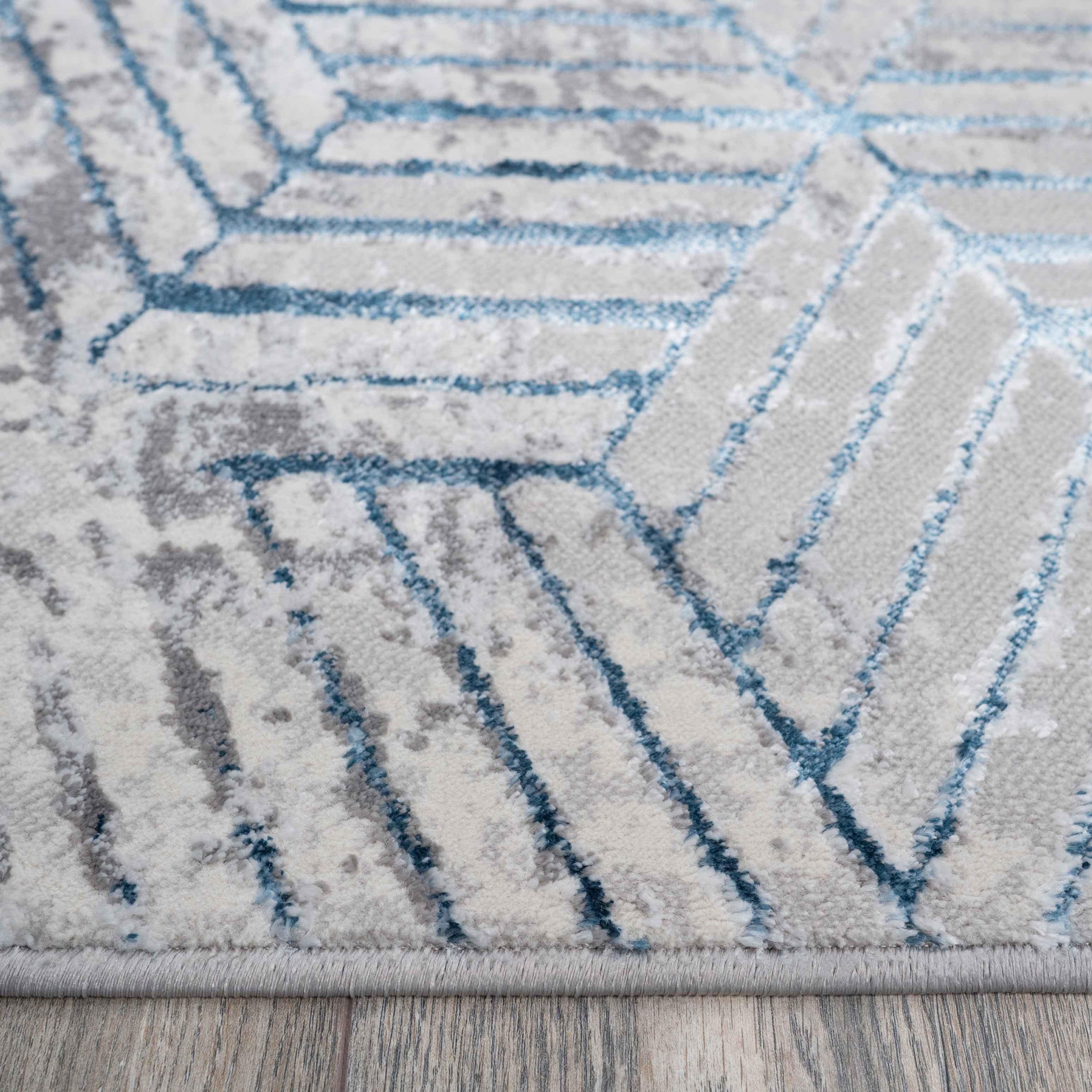 Geo Blue Luxor Rug