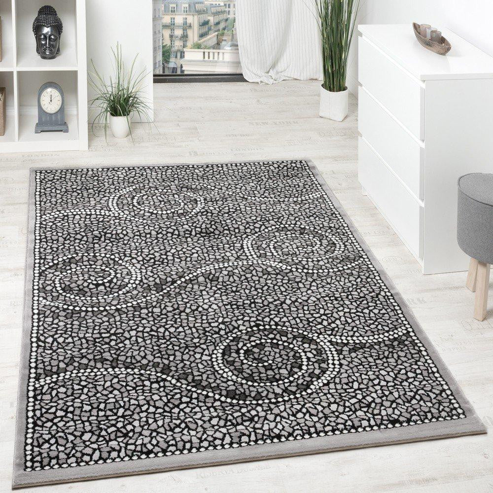 Grey Mosaic Inspired Rug