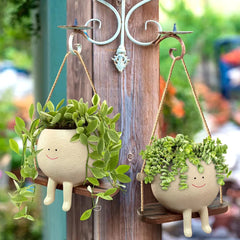 Happy Swinging Pot Planter