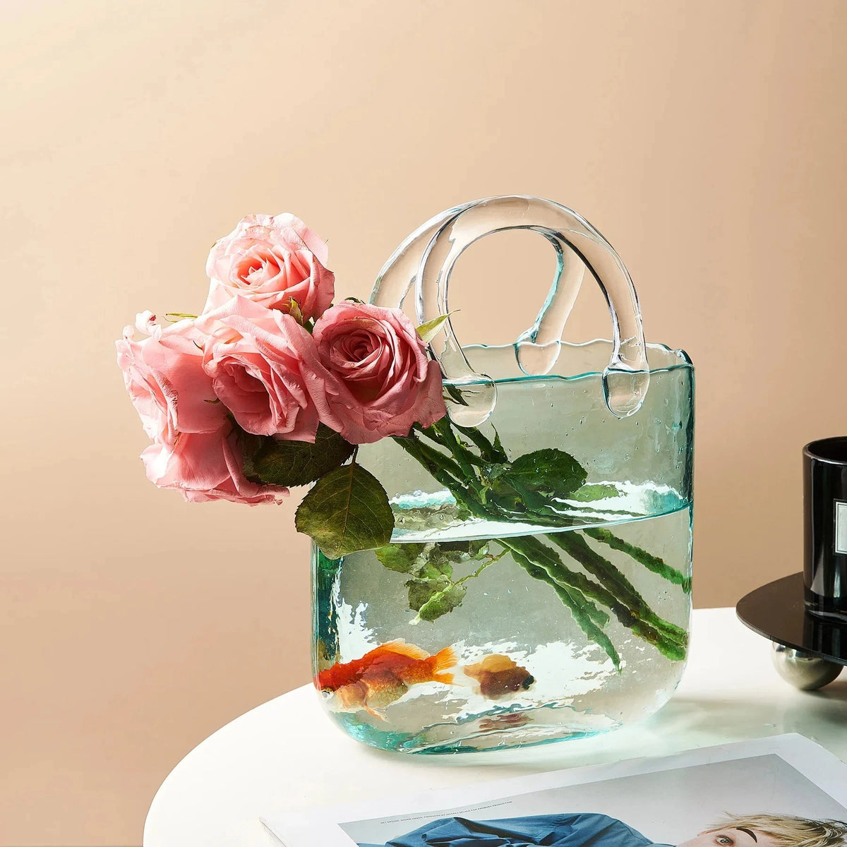 The Handbag Glass Vase