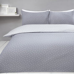 Polka Dot Grey Duvet Set