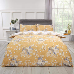 Yellow Blossom Reversible Duvet Set