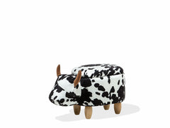 Modern Black and White Cow Stool