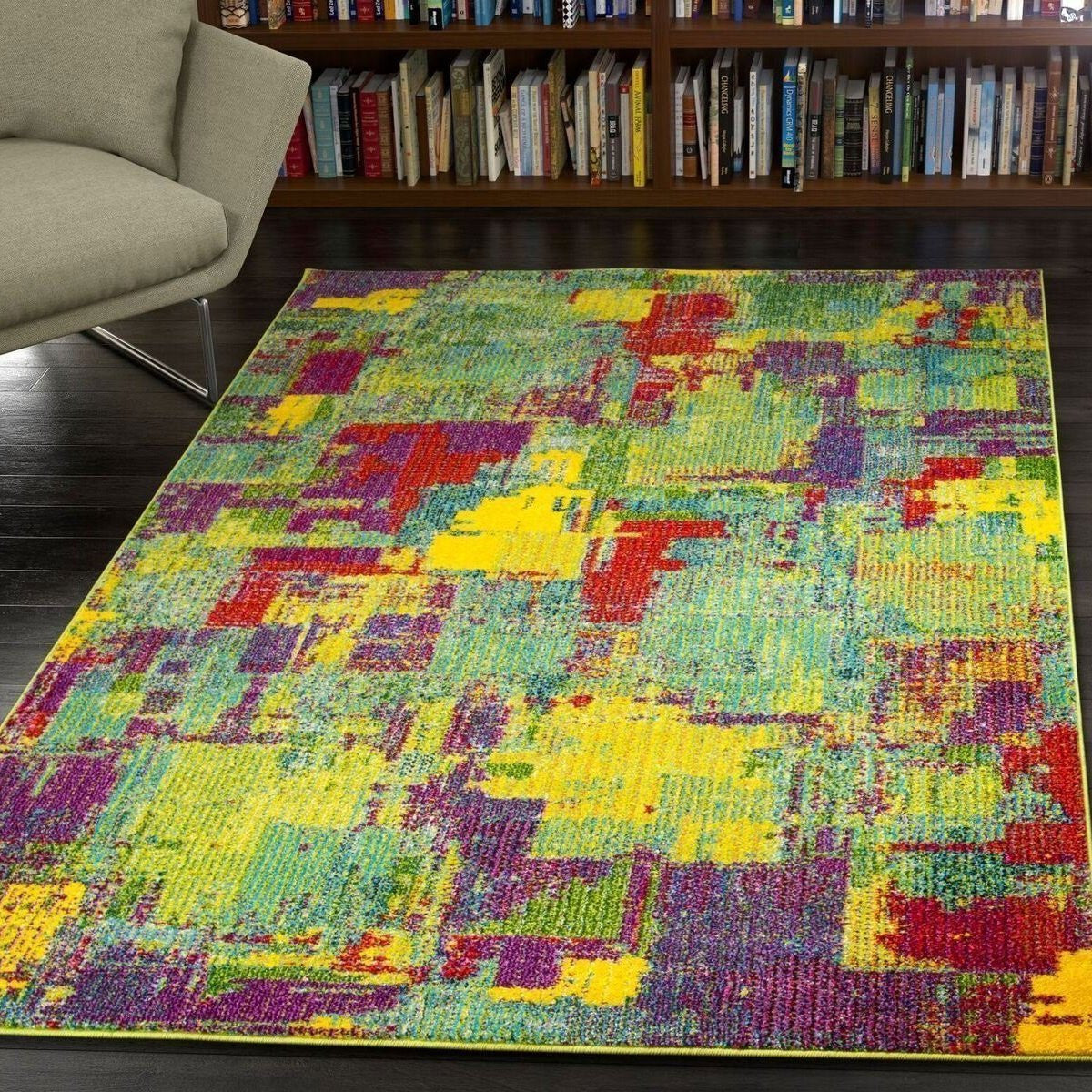 Colourful Aztec Abstract Rug