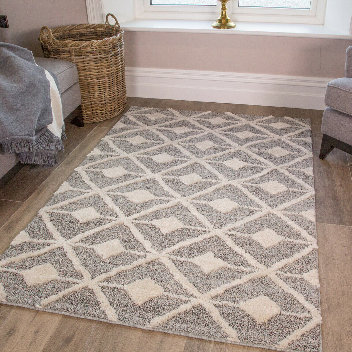 Grey Scandi Rug