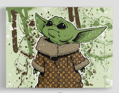 Trendy Yoda Canvas