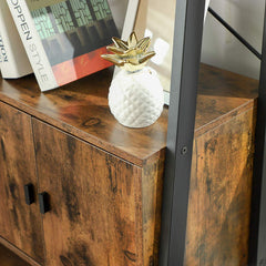 Rustic Ladder Shelf & Cupboard