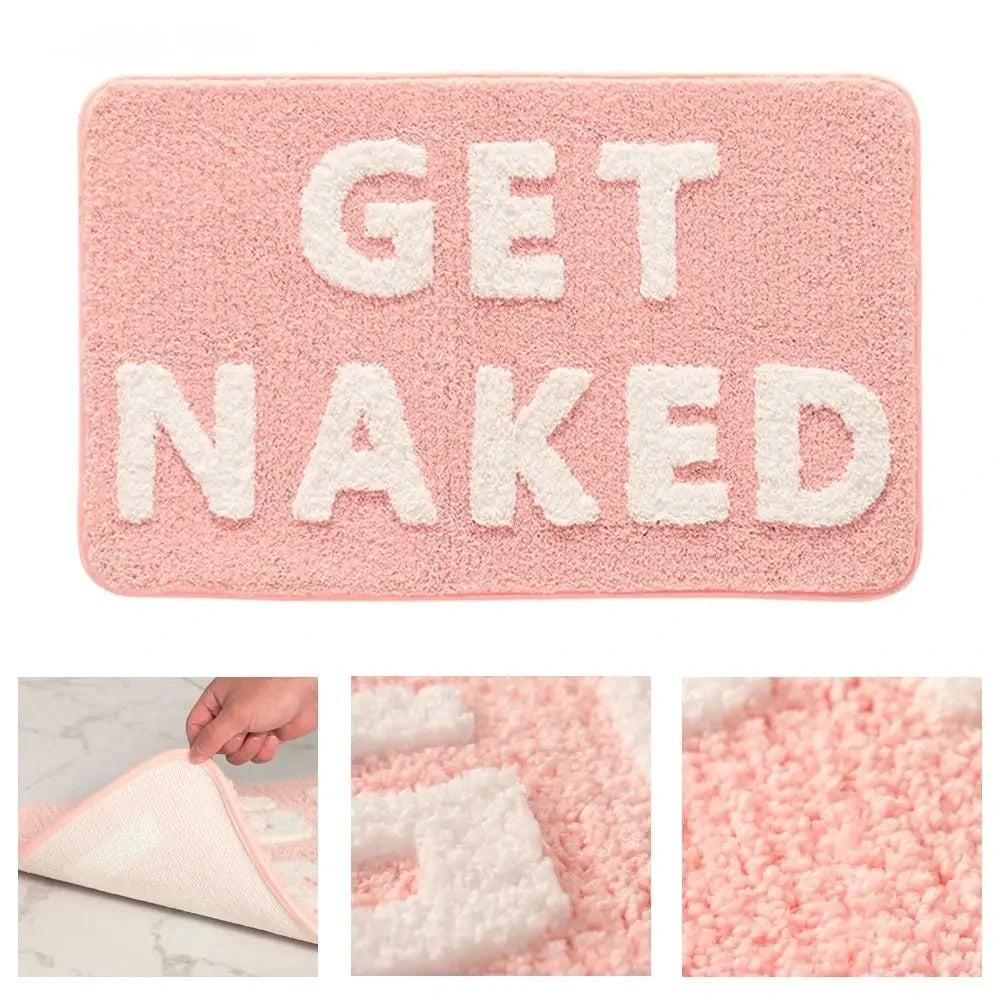 Pink Get Naked Bath Mat