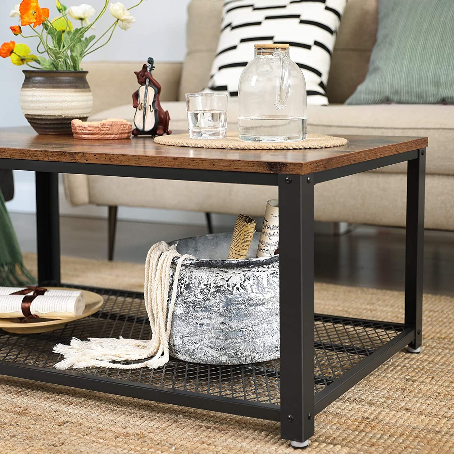 Rustic Mesh Coffee Table