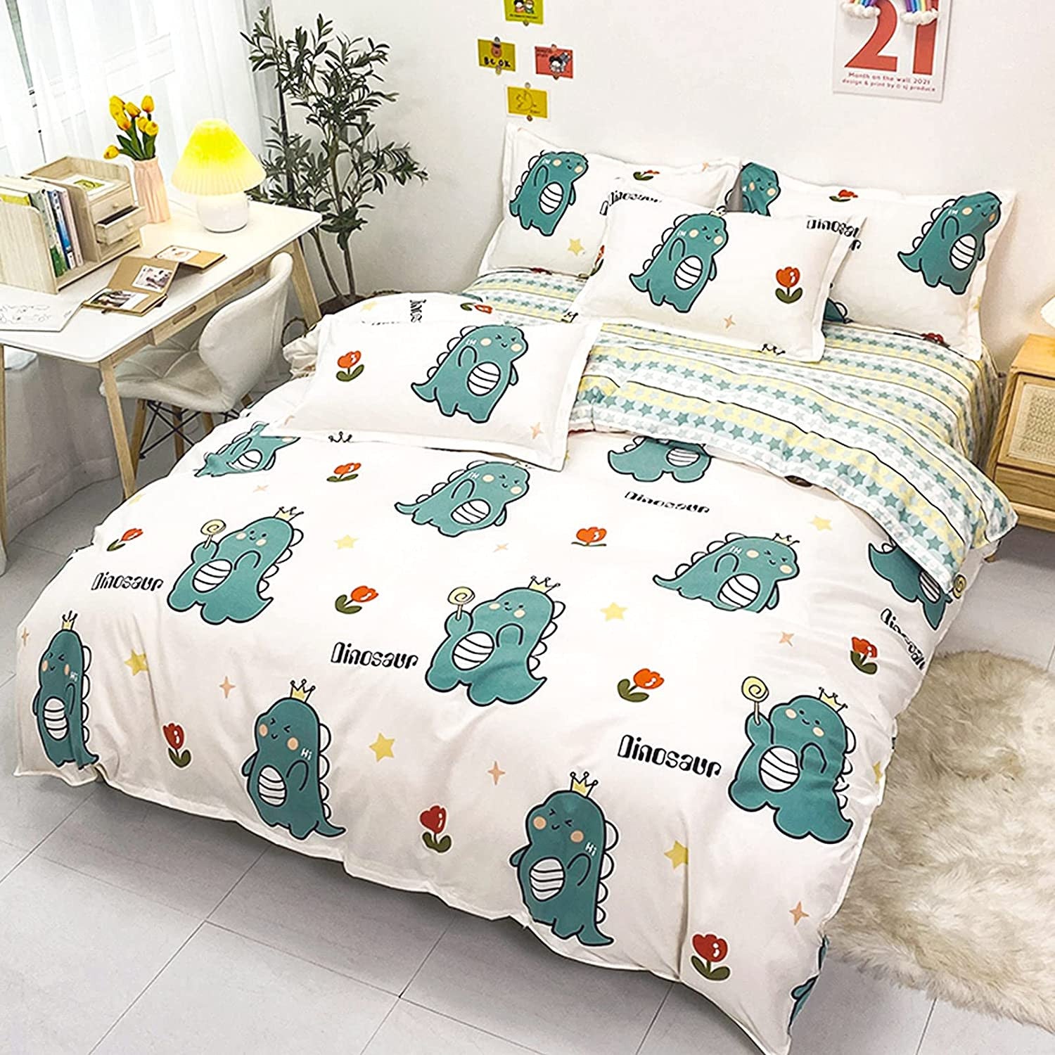 Dinosaur Queen Duvet Set