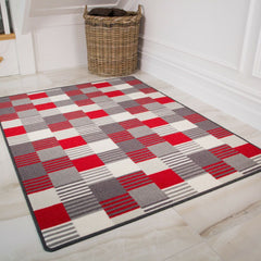 Red Oyo Runner Rug