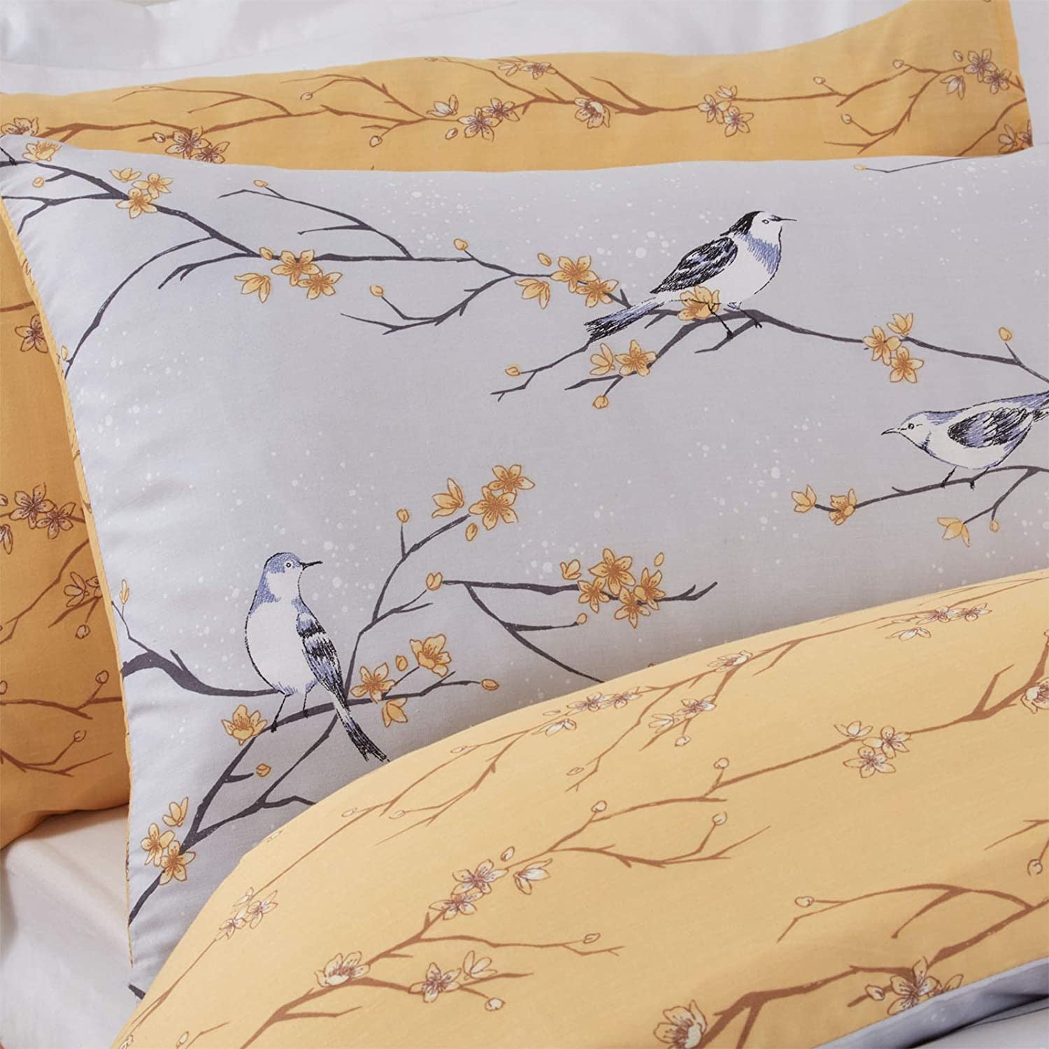 Bird Blossom Reversible Duvet Set