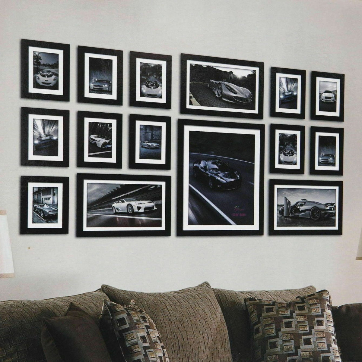 15pc Photo Frame Wall Display